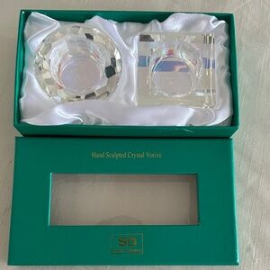 Simon & designs Crystal Votive Candle Holders